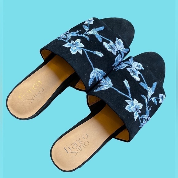 FRANCO Sarto Ellie Flat Sandal/Slide size 7.5 Excellent preowned!  Stunning shoe - Picture 6 of 15